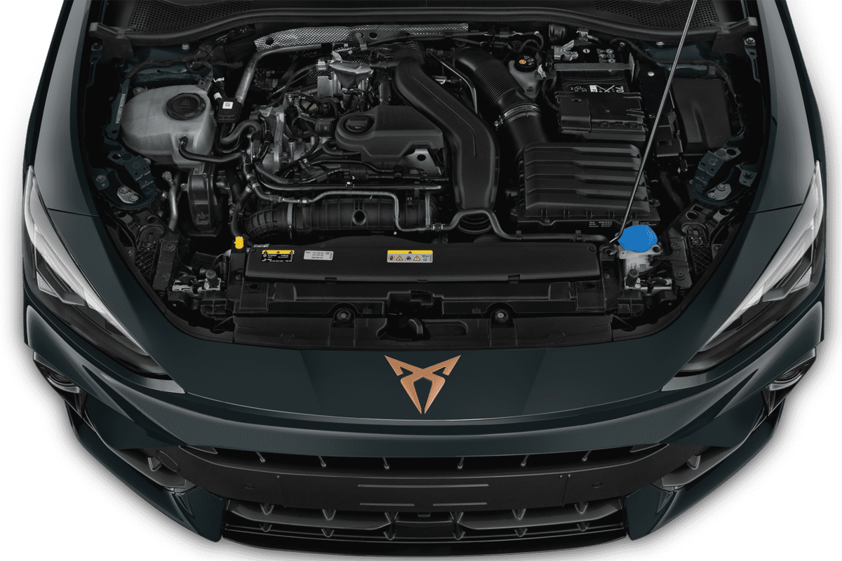 Motorraum eines Seat Leon ST Plug-in-Hybrid