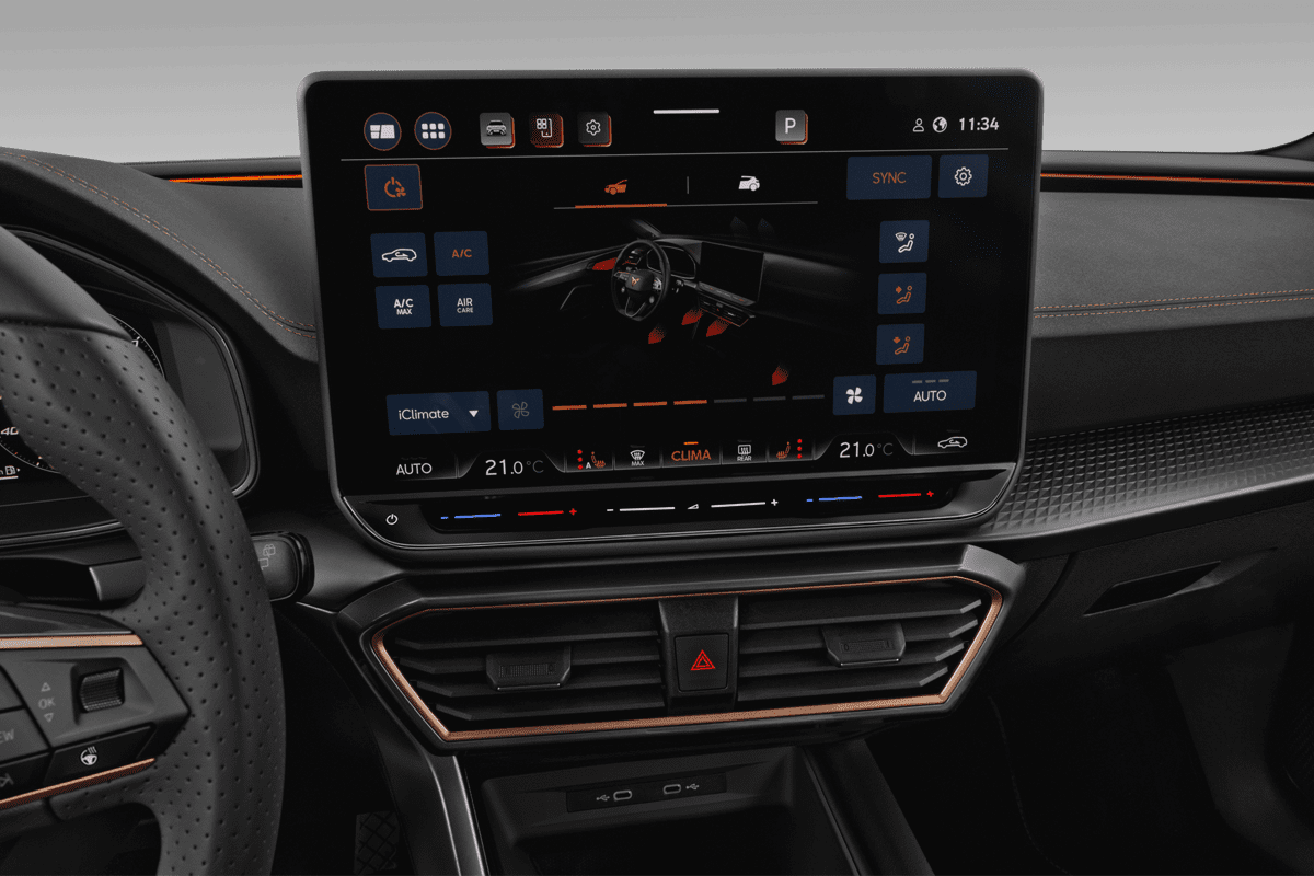 Klimasteuerung eines Seat Leon ST Plug-in-Hybrid