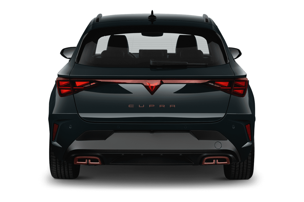 Heckansicht eines Cupra Leon ST Plug-In-Hybrid