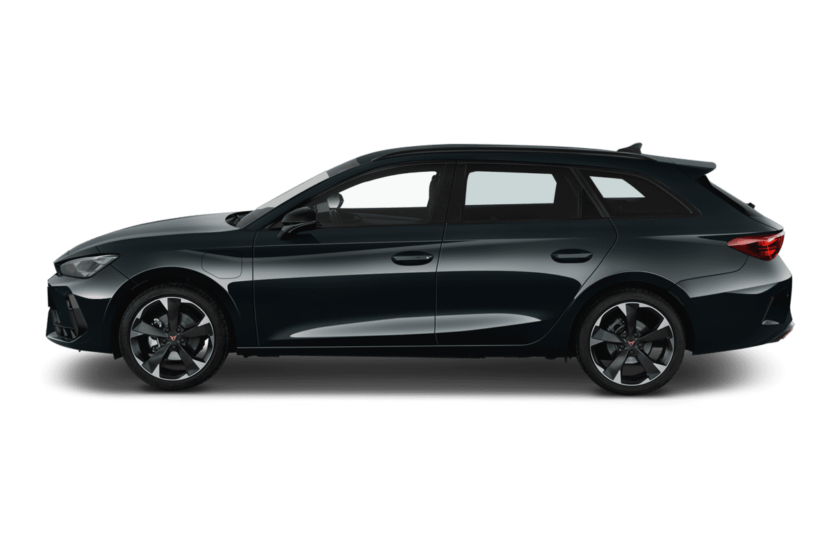 Seitenansicht eines Cupra Leon ST Plug-In-Hybrid