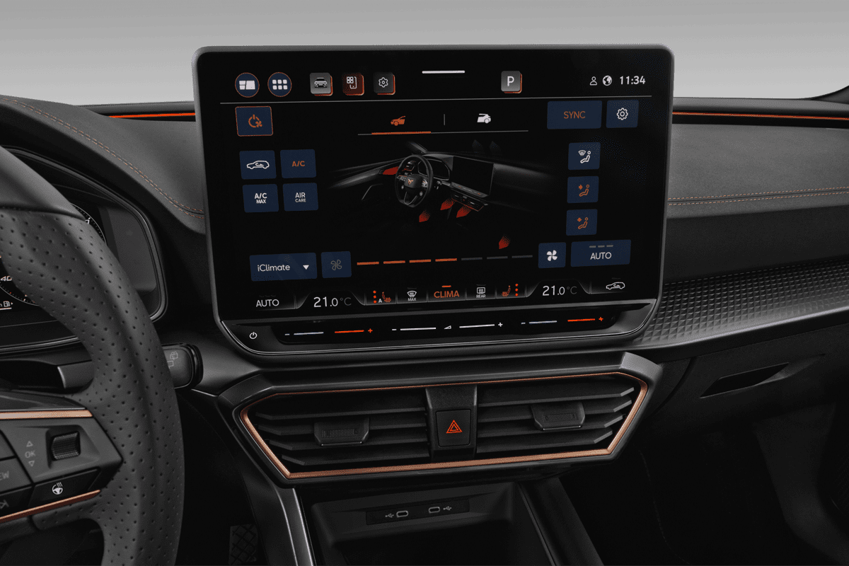Klimasteuerung eines Cupra Leon ST Plug-In-Hybrid