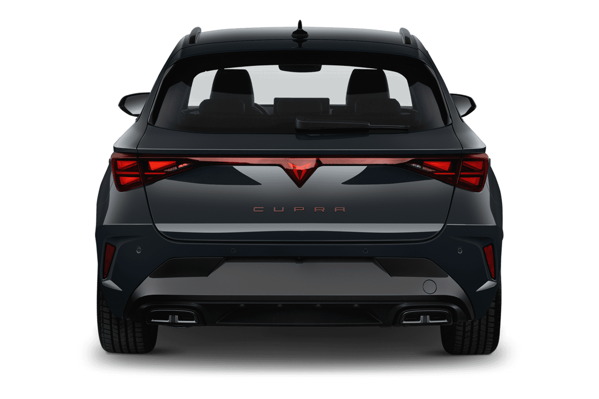 Heckansicht eines Cupra Leon ST Plug-In-Hybrid