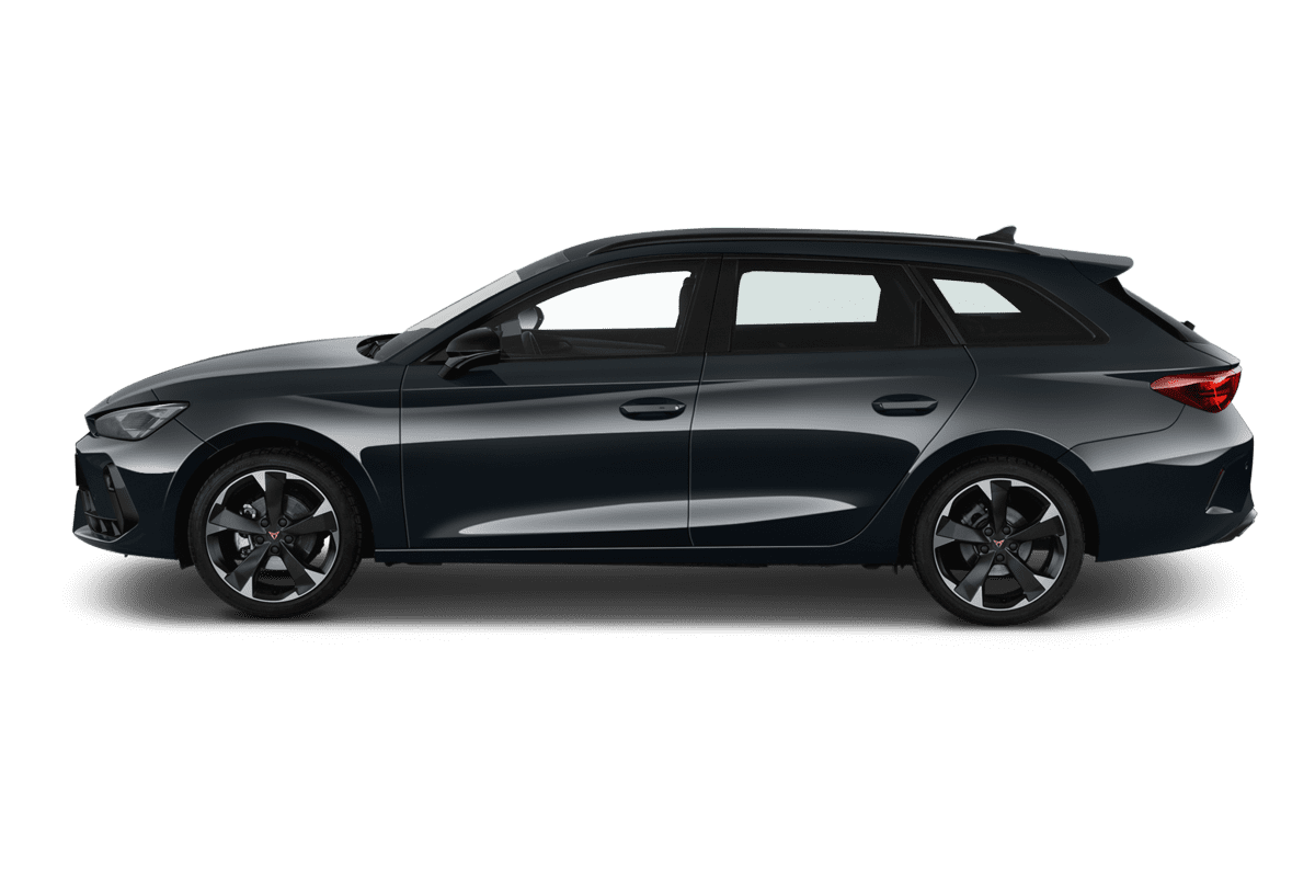 Seitenansicht eines Cupra Leon ST Plug-In-Hybrid