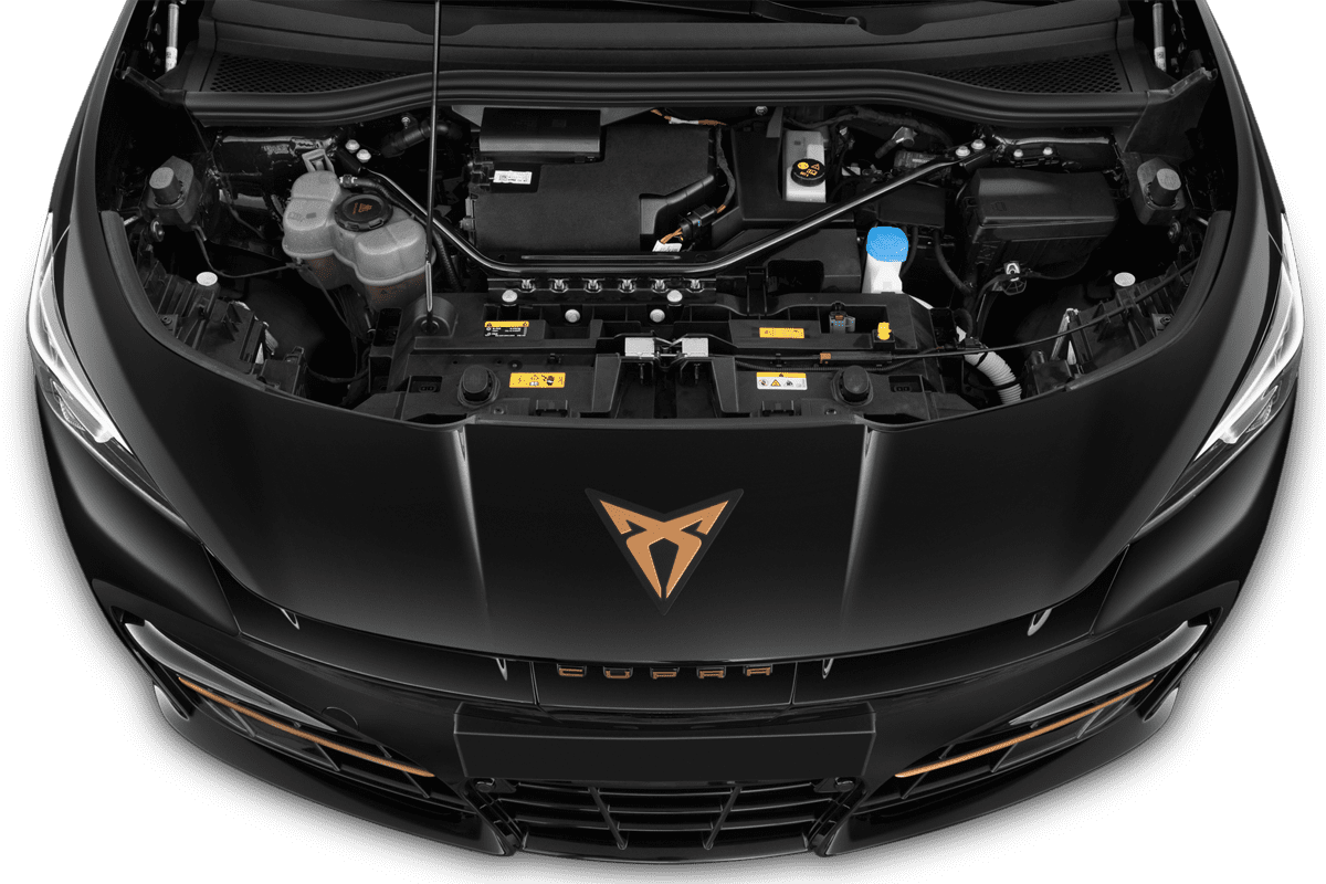 Motorraum eines Cupra Tavascan