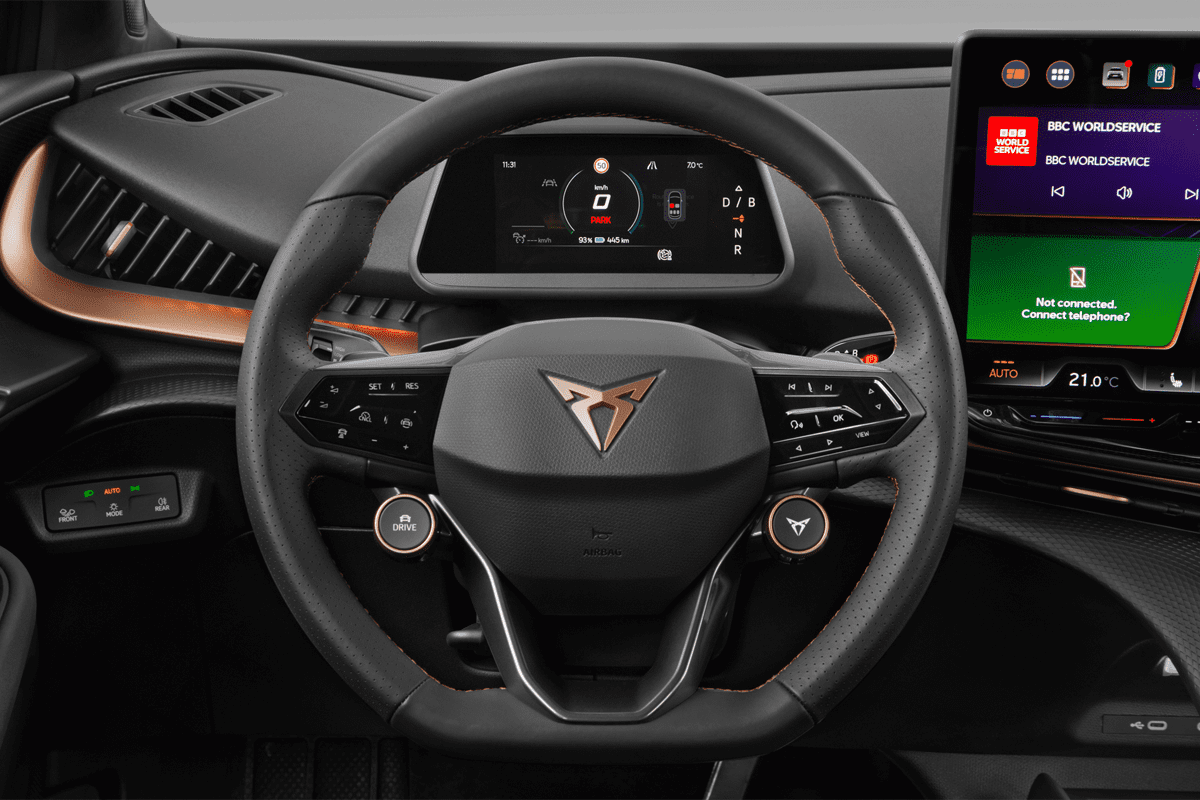 Lenkrad eines Cupra Tavascan (neues Modell)