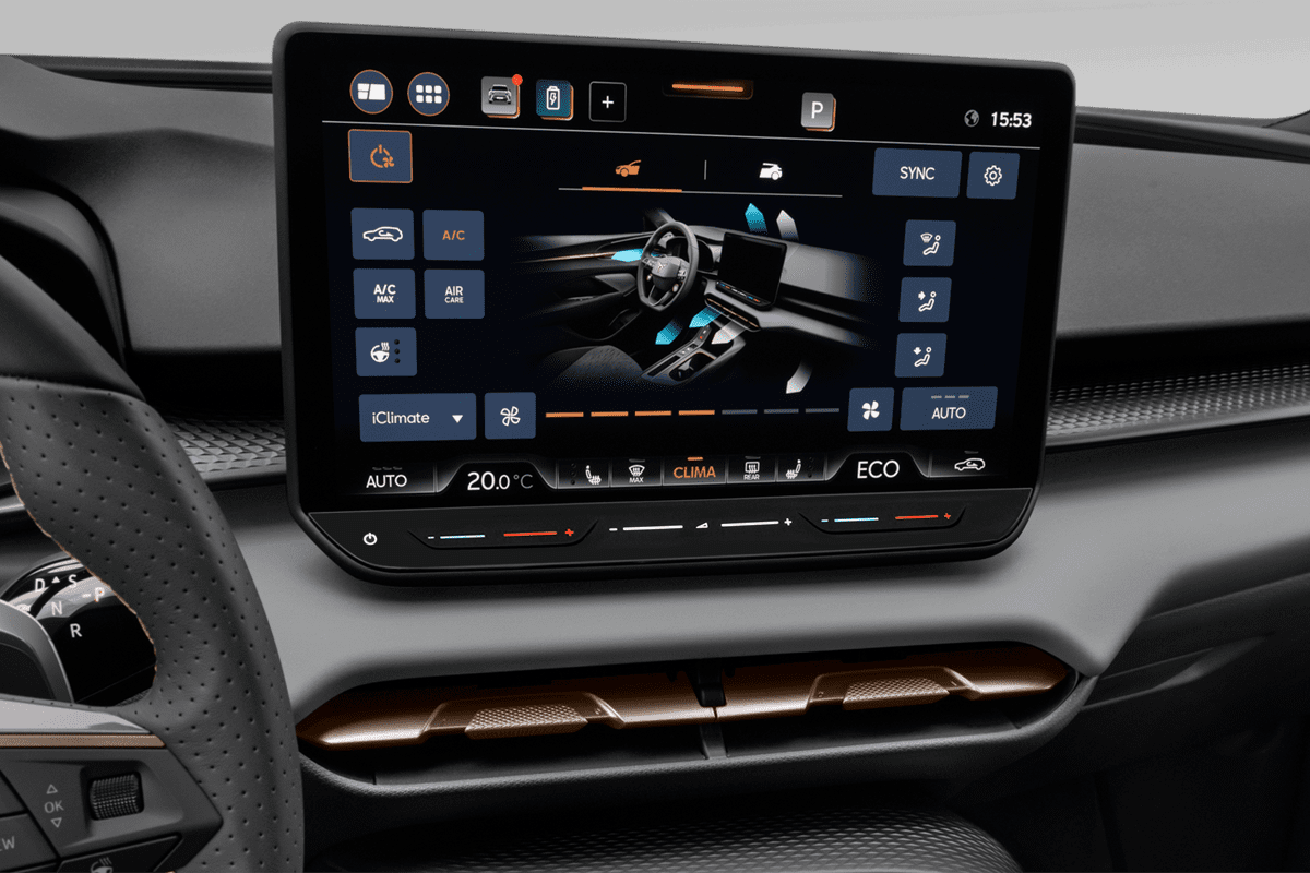 Klimasteuerung eines Cupra Terramar Plug-in-Hybrid 