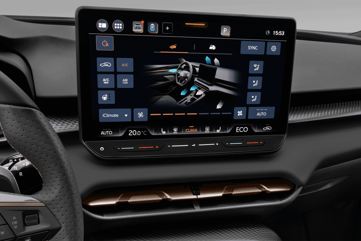 Klimasteuerung eines Cupra Terramar Plug-in-Hybrid 