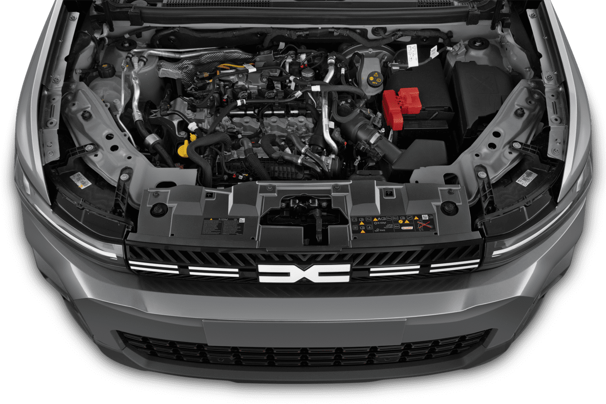 Motorraum eines Dacia Bigster Hybrid 