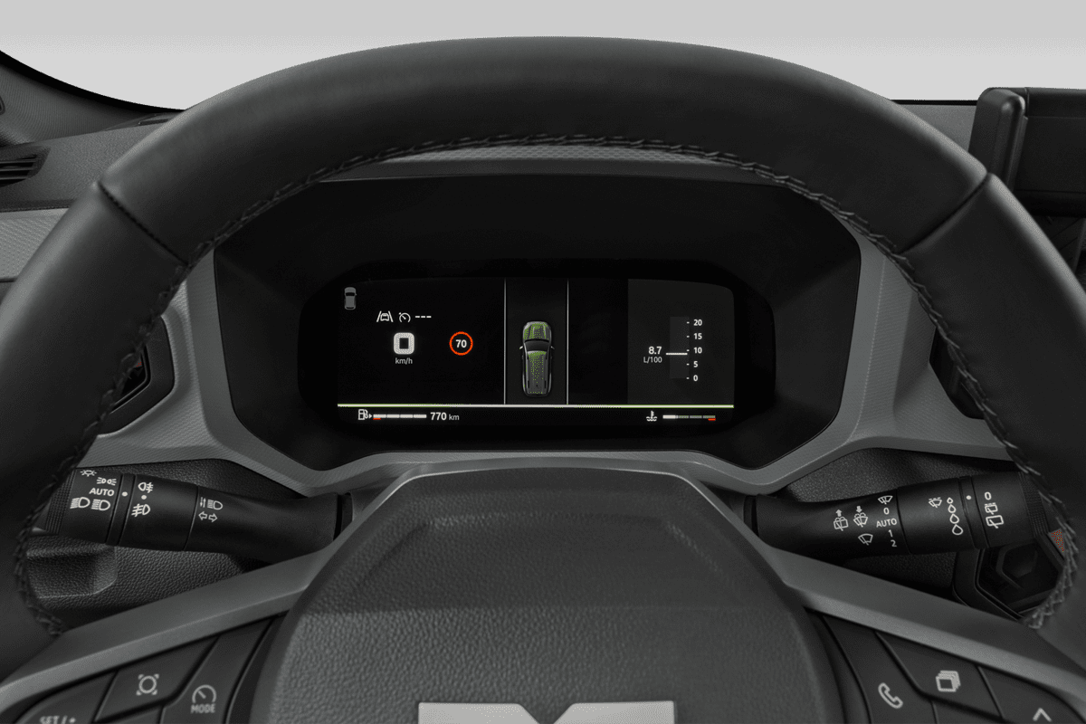 Kombiinstrument eines Dacia Bigster Hybrid 