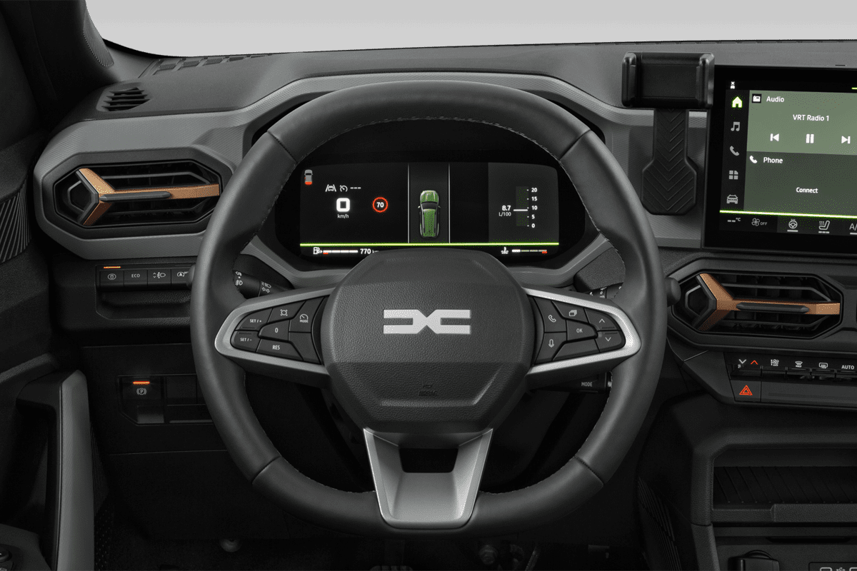 Lenkrad eines Dacia Bigster Hybrid 