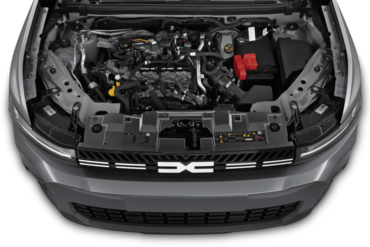 Motorraum eines Dacia Bigster