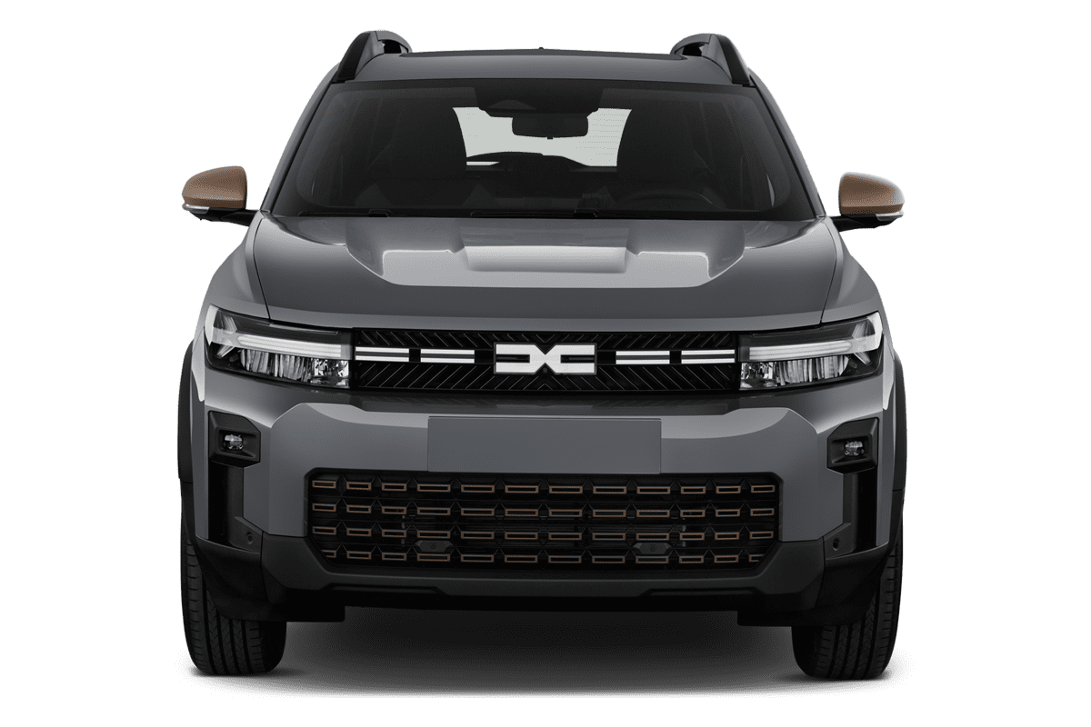 Frontansicht eines Dacia Bigster, freigestellt
