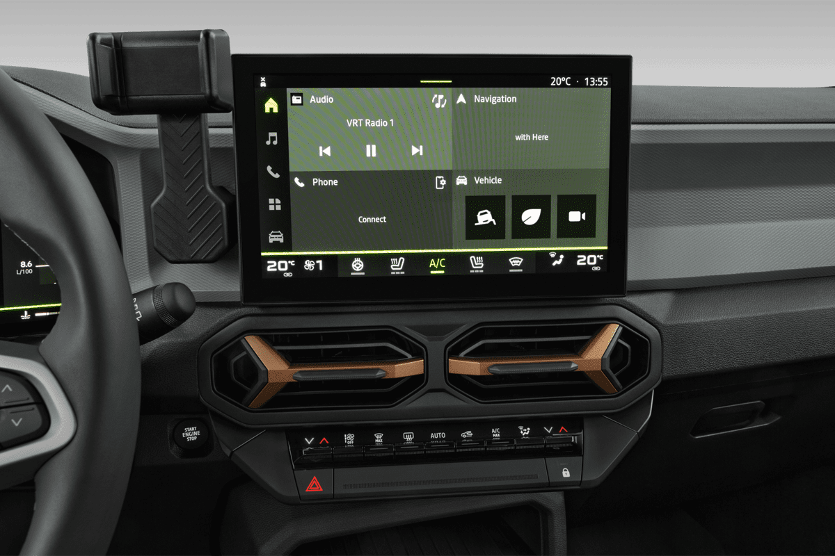 Mittelkonsole eines Dacia Bigster