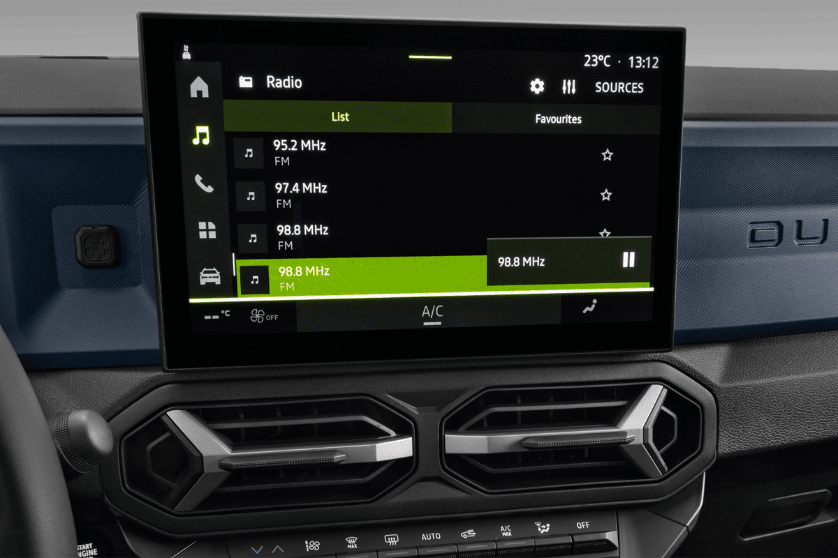 Audiosystem eines Dacia Duster 