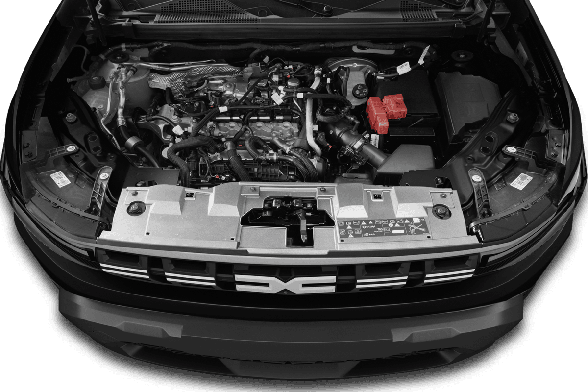 Motorraum eines Dacia Duster 