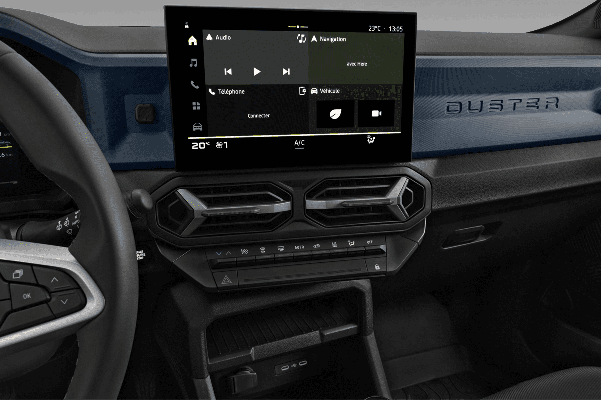 Mittelkonsole eines Dacia Duster 