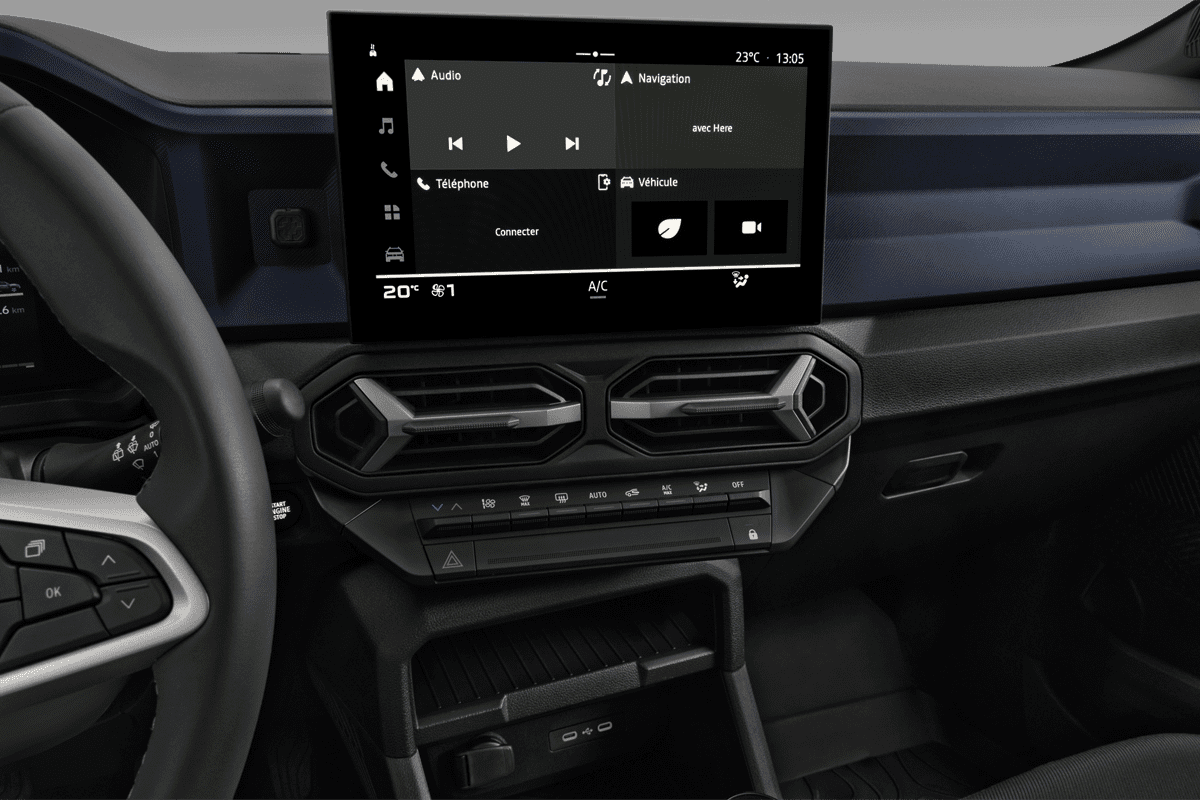 Mittelkonsole eines Dacia Duster 