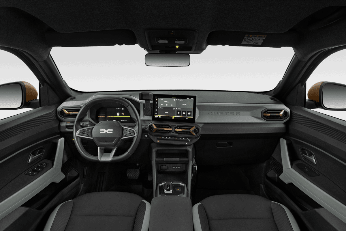 Armaturenbrett eines Dacia Duster Hybrid 