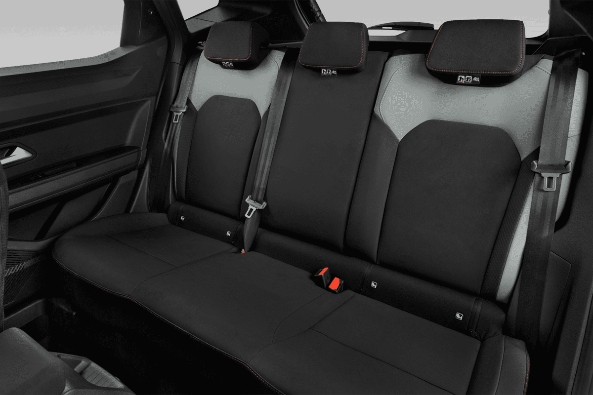 Rücksitzbank eines Dacia Duster Hybrid 