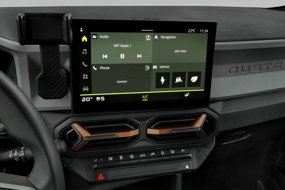 Klimasteuerung eines Dacia Duster Hybrid 