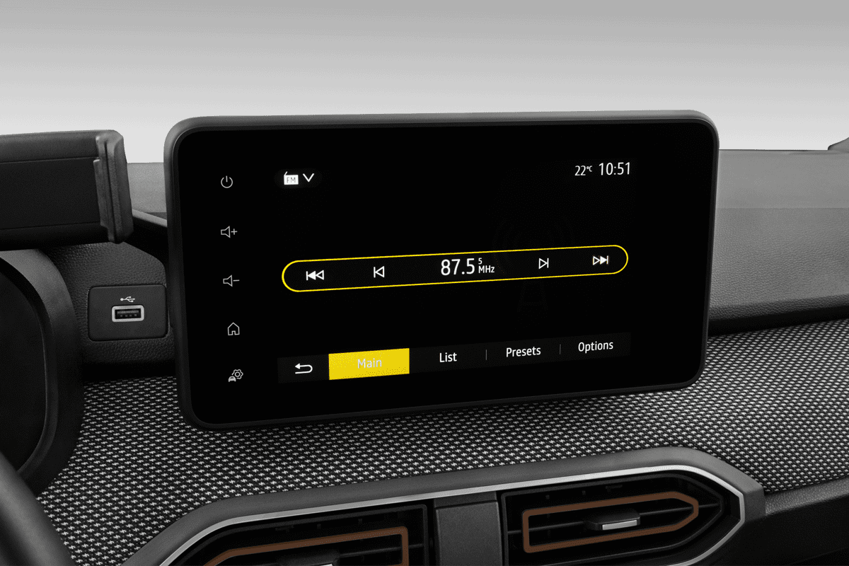 Audiosystem eines Dacia Jogger