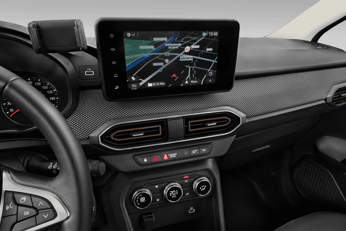 Mittelkonsole eines Dacia Jogger