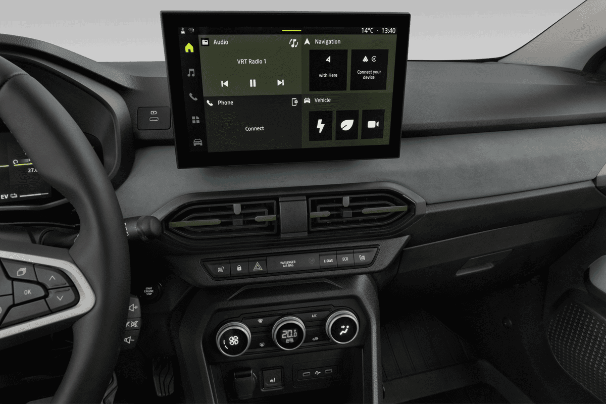 Mittelkonsole eines Dacia Jogger (neues Modell)