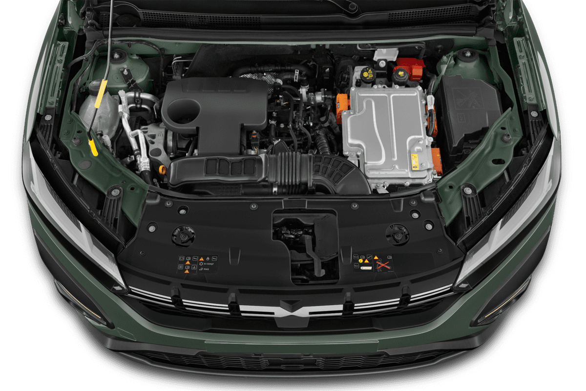 Motorraum eines Dacia Jogger Hybrid