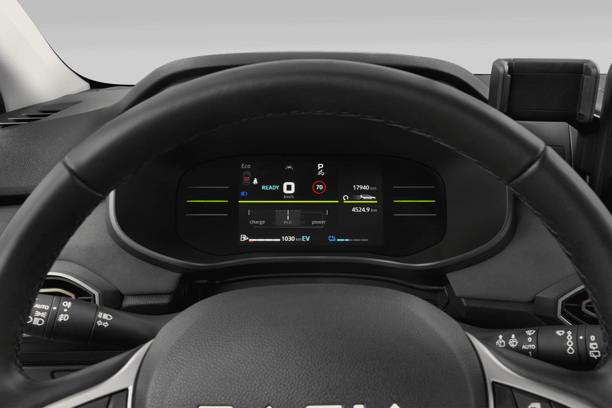 Kombiinstrument eines Dacia Jogger Hybrid