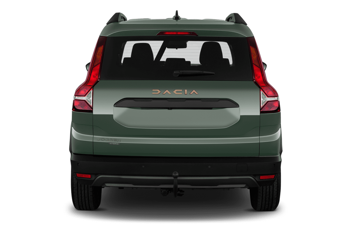 Heckansicht eines Dacia Jogger Hybrid
