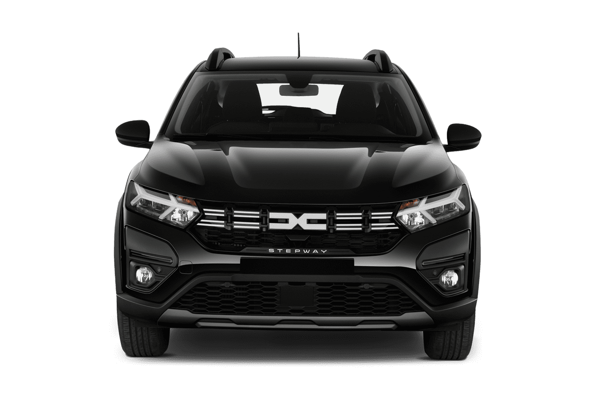 Frontansicht eines Dacia Sandero Stepway, freigestellt
