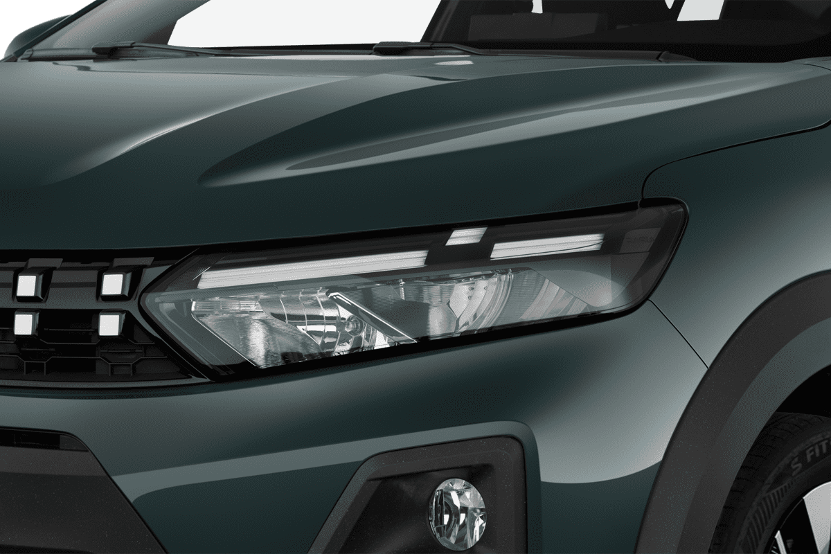 Frontscheinwerfer eines Dacia Sandero Stepway (KI-generiert)