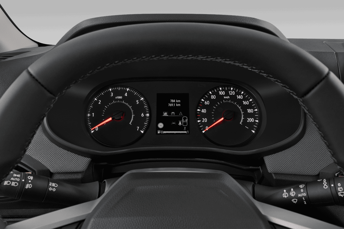 Kombiinstrument eines Dacia Sandero Stepway (KI-generiert)