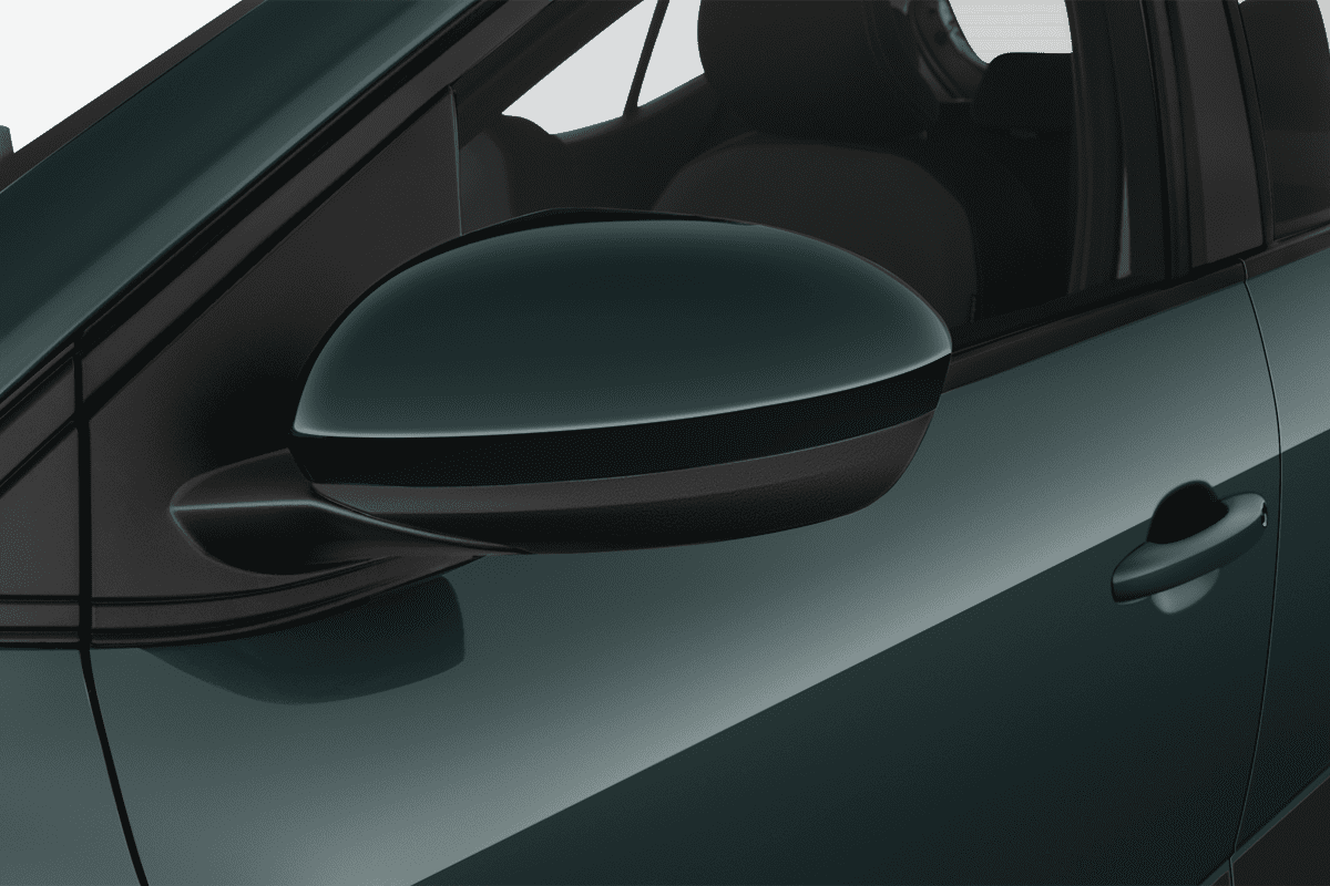 Rückspiegel eines Dacia Sandero Stepway (KI-generiert)