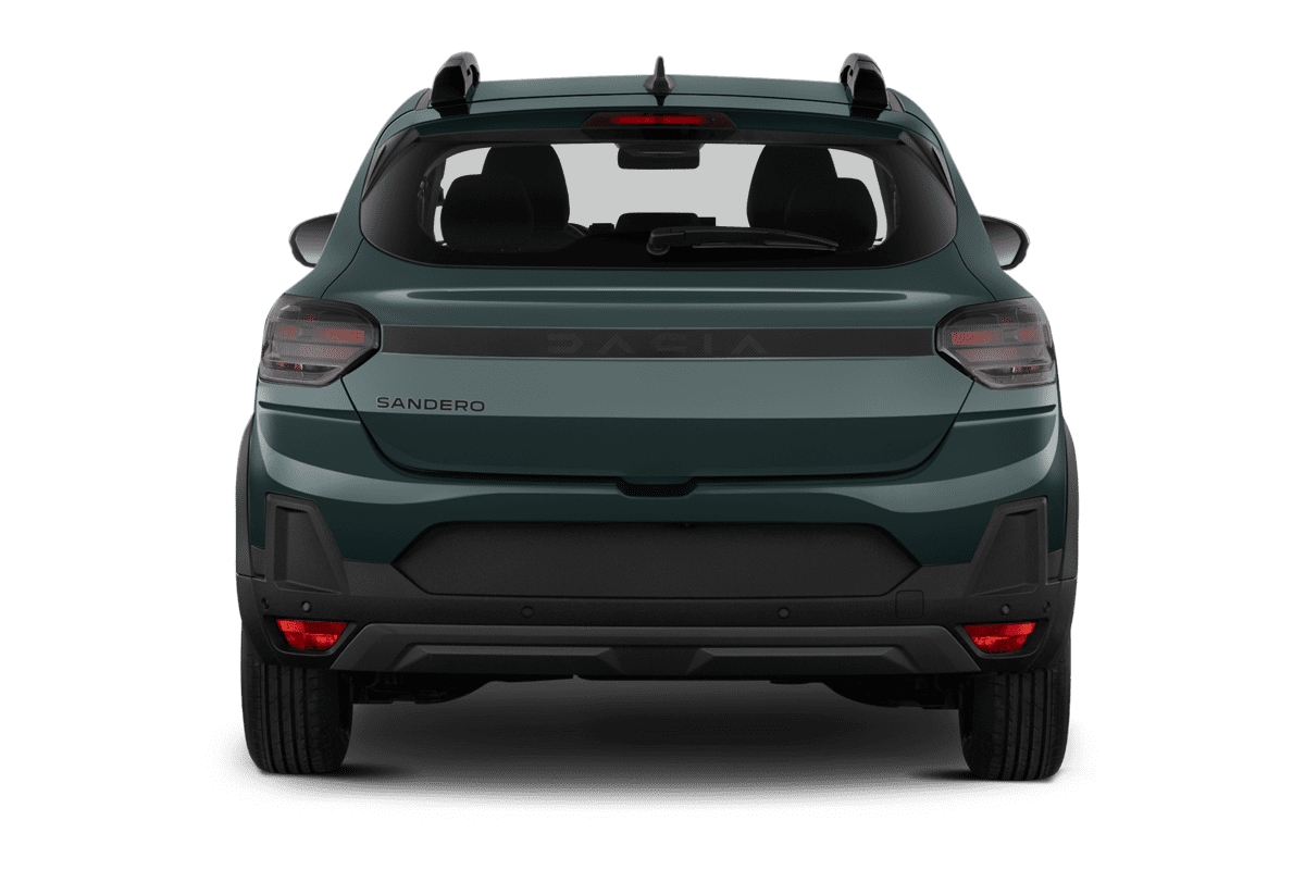 Heckansicht eines Dacia Sandero Stepway (KI-generiert)