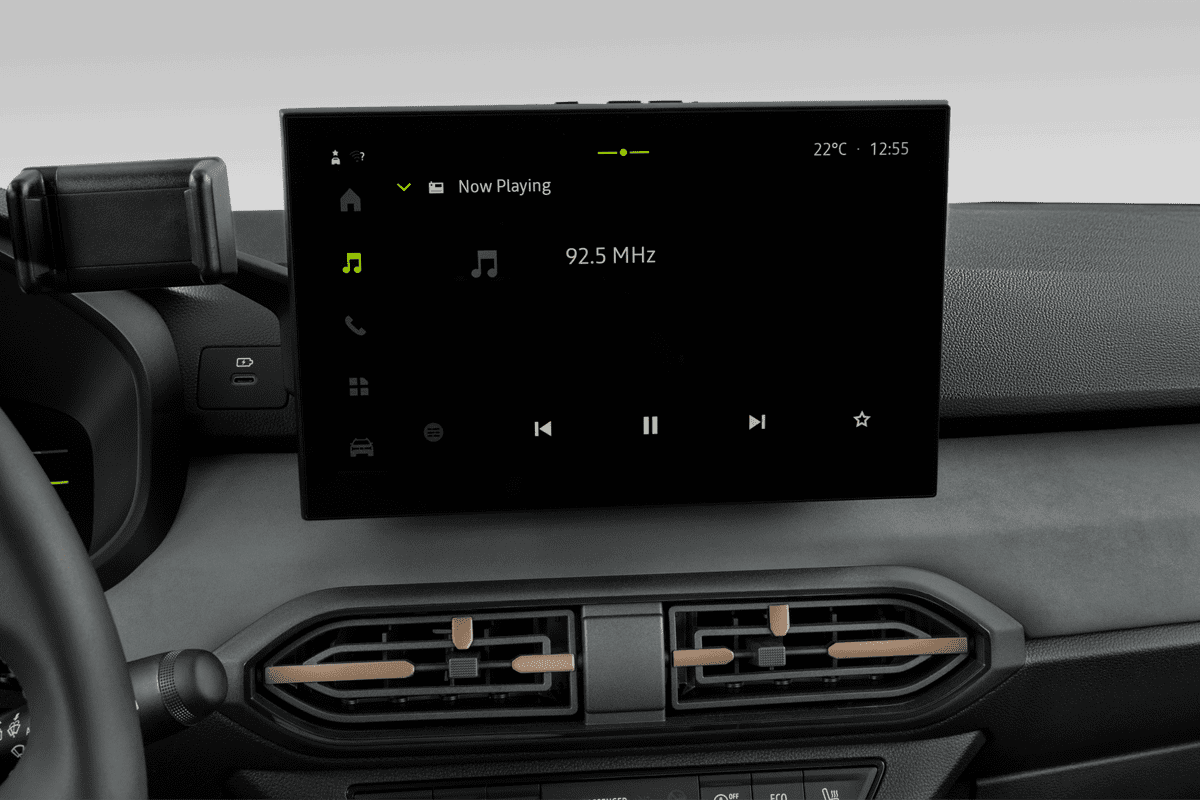 Audiosystem eines Dacia Sandero Stepway (neues Modell)