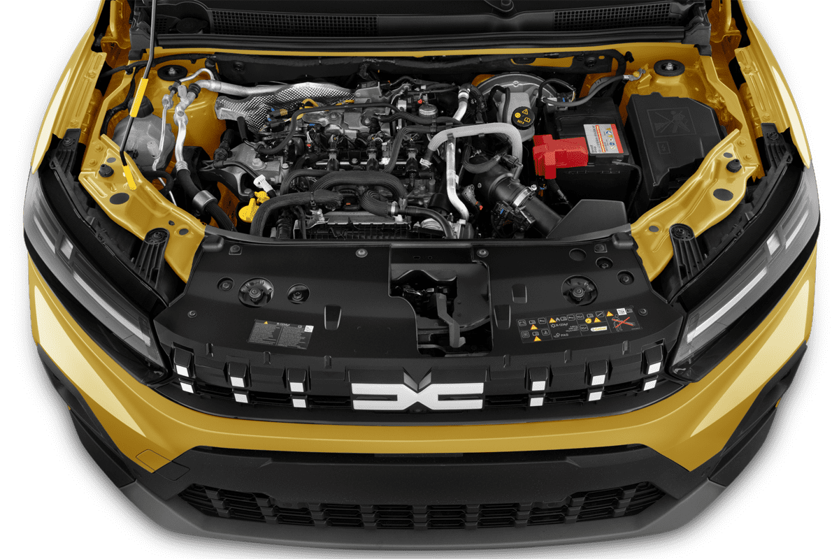 Motorraum eines Dacia Sandero Stepway (neues Modell)