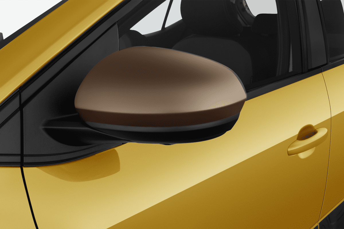 Rückspiegel eines Dacia Sandero Stepway (neues Modell)