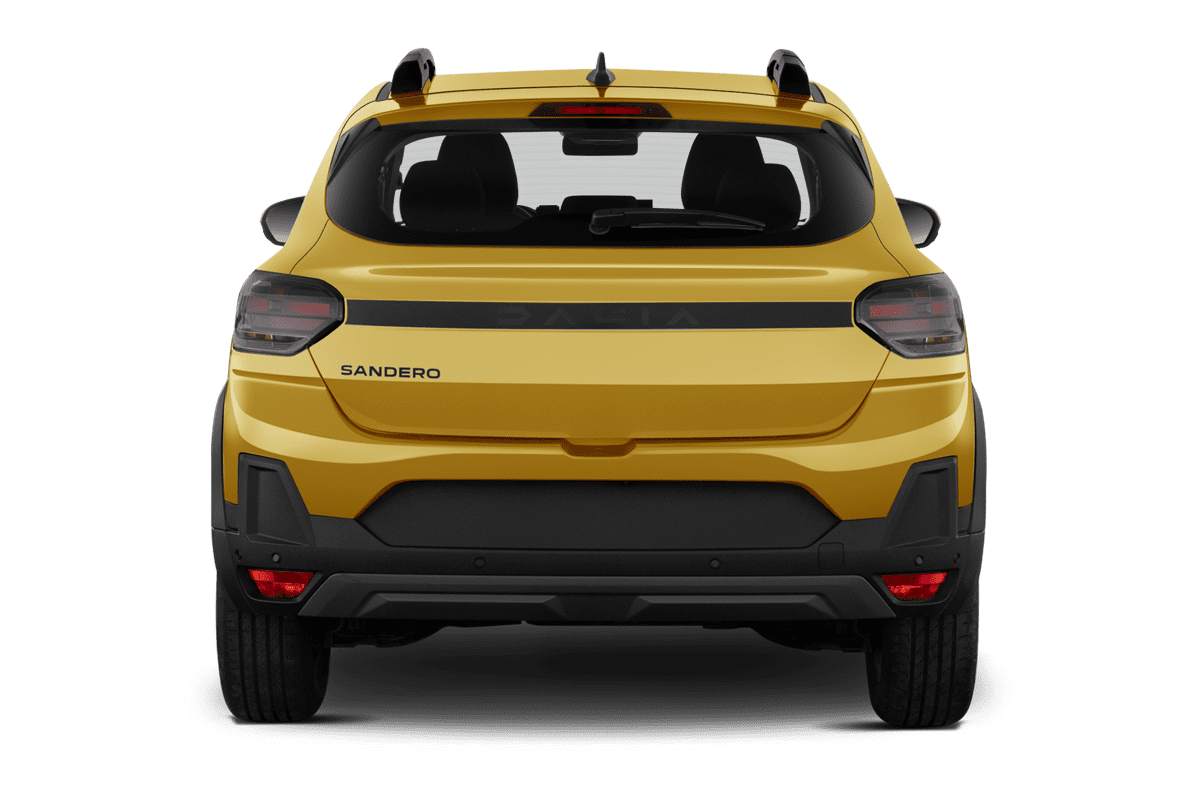 Heckansicht eines Dacia Sandero Stepway (neues Modell)