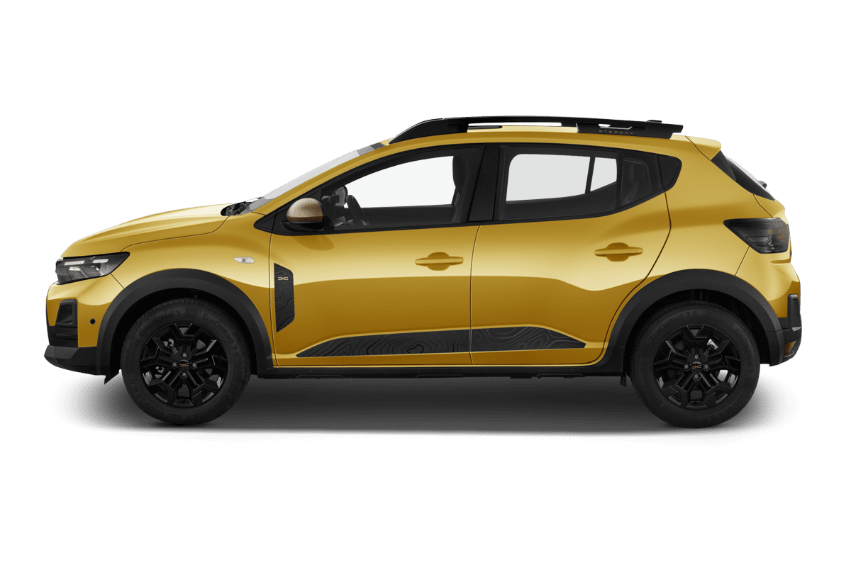 Seitenansicht eines Dacia Sandero Stepway (neues Modell)