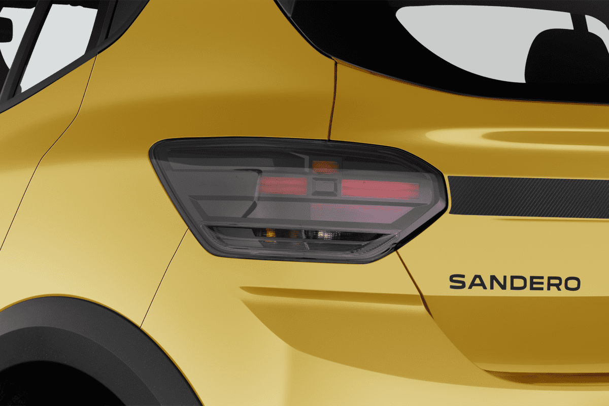 Heckleuchten eines Dacia Sandero Stepway (neues Modell)