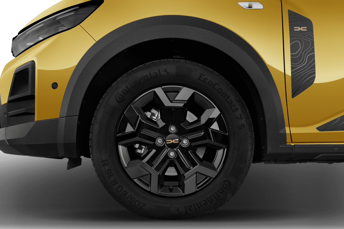 Radkappe oder Felge eines Dacia Sandero Stepway (neues Modell)