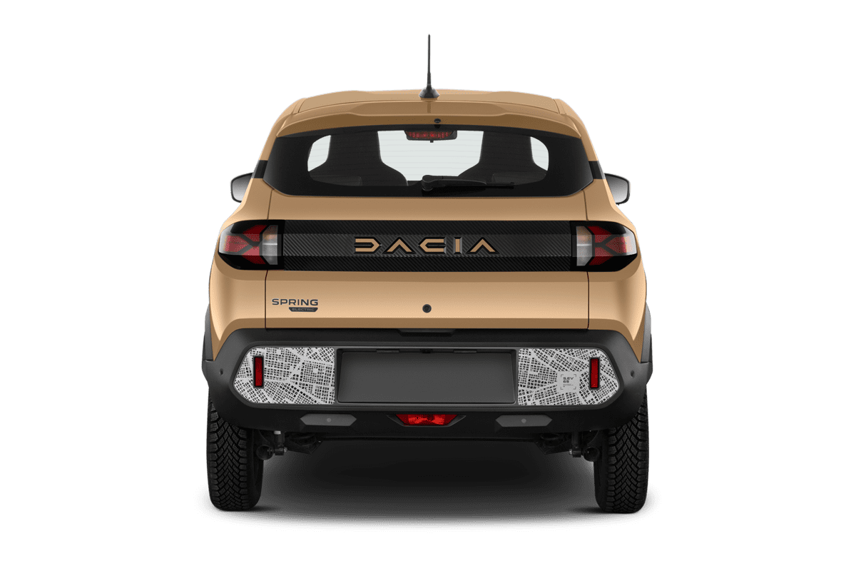 Heckansicht eines Dacia Spring