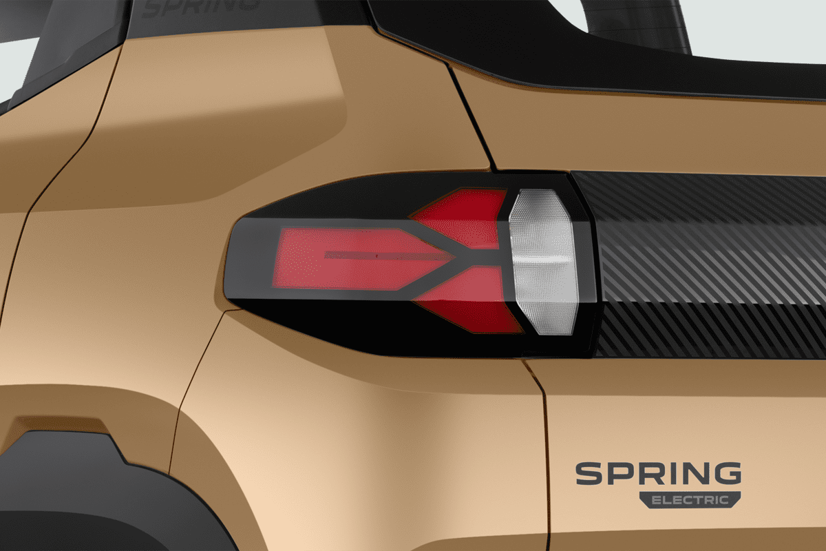 Heckleuchten eines Dacia Spring