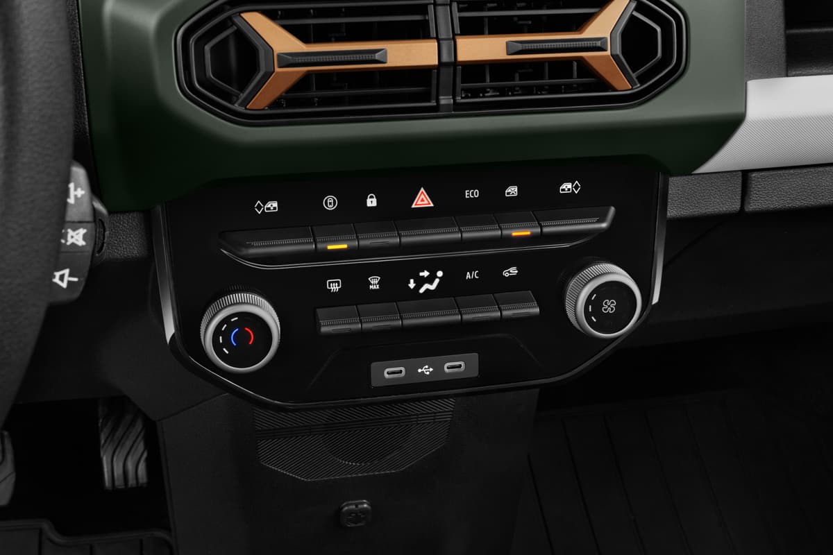 Klimasteuerung eines Dacia Spring