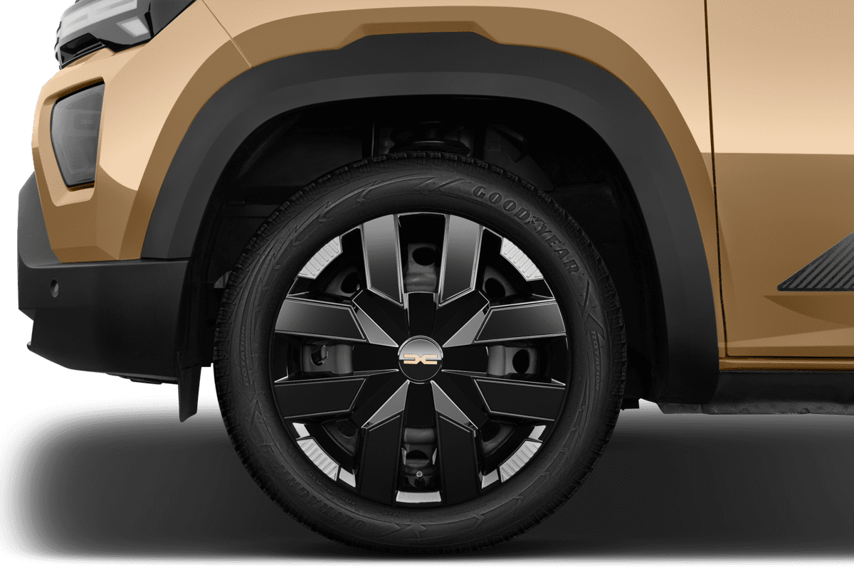 Radkappe oder Felge eines Dacia Spring