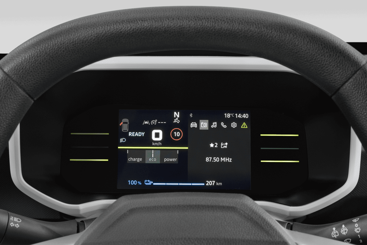 Audiosystem eines Dacia Spring