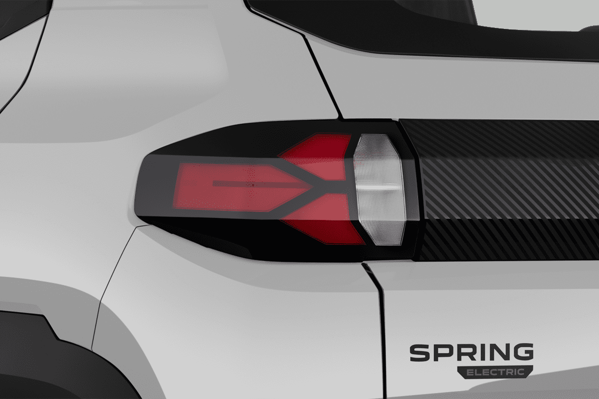 Heckleuchten eines Dacia Spring