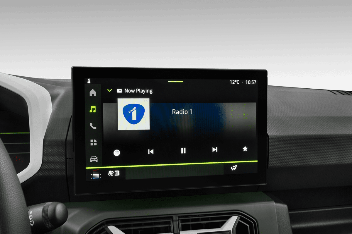 Audiosystem eines Dacia Spring