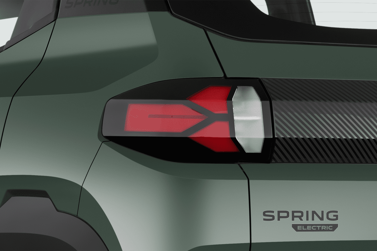 Heckleuchten eines Dacia Spring